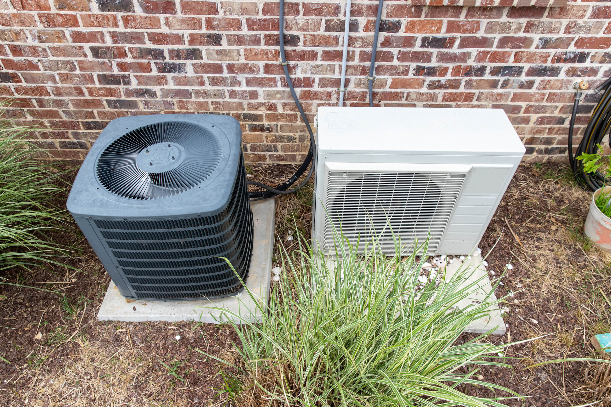 AC unit outside a house