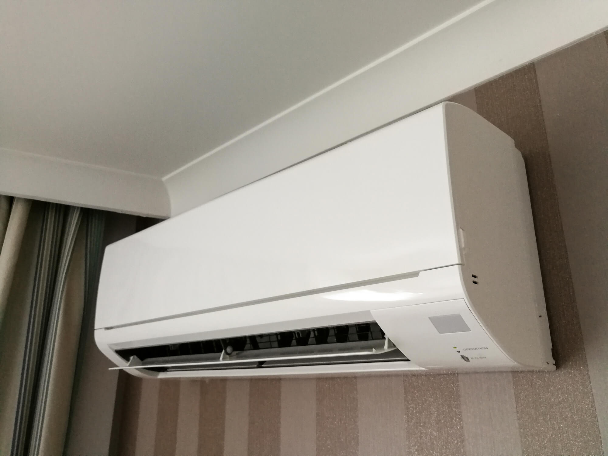 Air conditioning unit inside a house