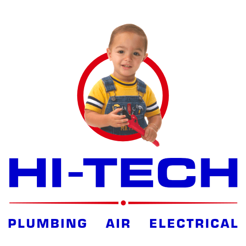 Logo for Hi-Tech Plumbing, Air and Electrical.